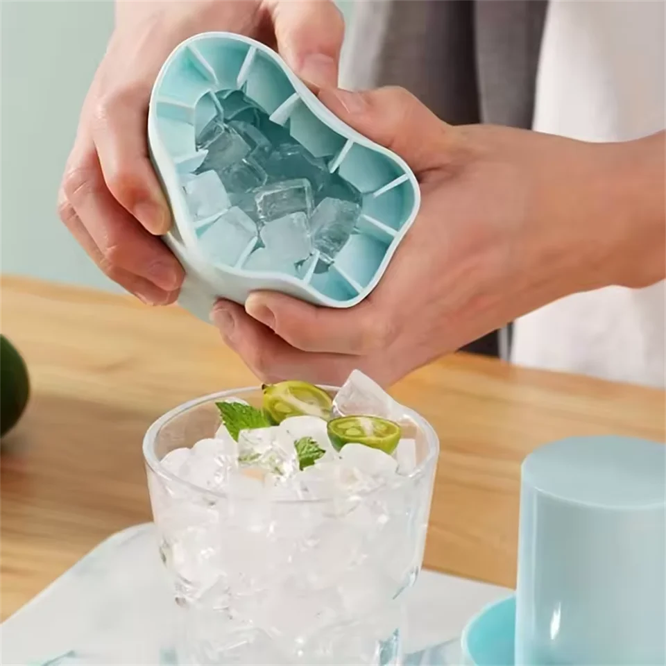 Make Ice cube Mold Ice Bucket Cup Mold Food Grade Quickly Freeze Silicone Ice Maker Creative Design Cylinder Cups Ultra-Durable