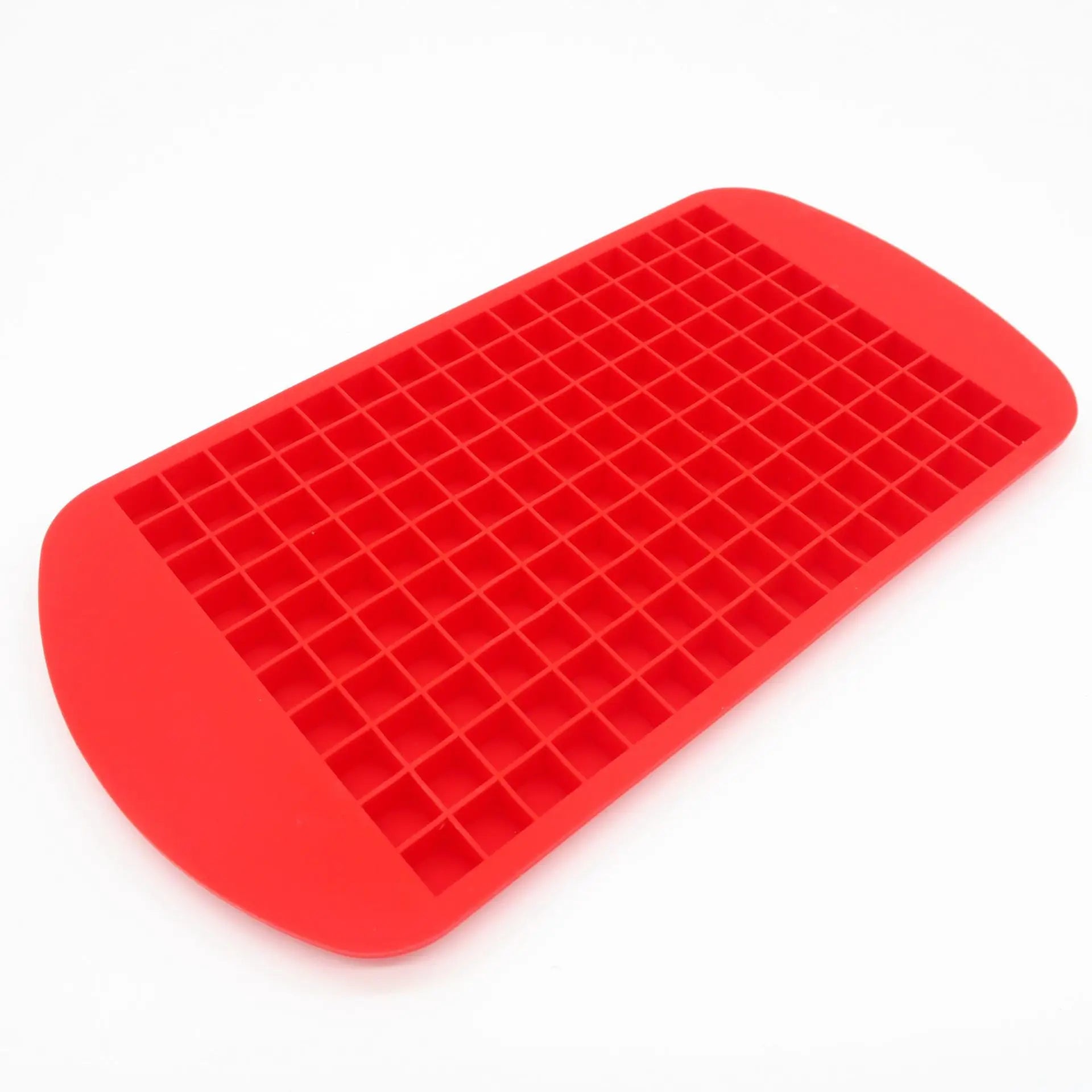160 Grid Mini Silicone Ice Tray Ice Cubes Foldable Ice Mold Ice Breaker Ice Grid Tray Small Square Mold Ice Maker Silicone Mold