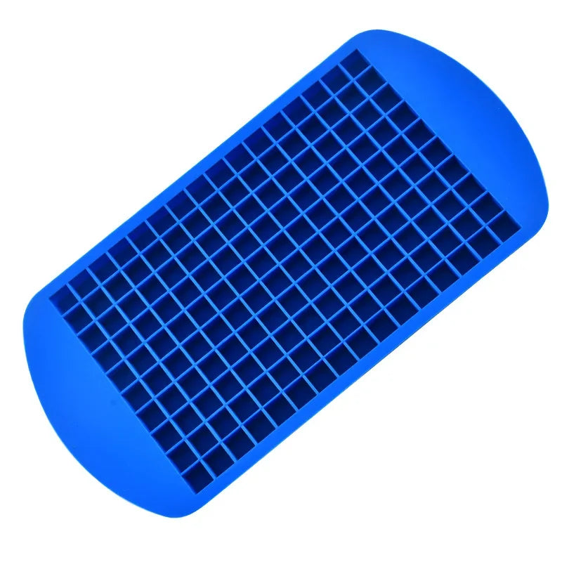 160 Grid Mini Silicone Ice Tray Ice Cubes Foldable Ice Mold Ice Breaker Ice Grid Tray Small Square Mold Ice Maker Silicone Mold