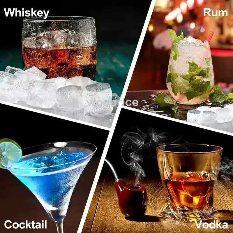 1/2/4PCS Cavity Honeycomb Ice Cube Trays Reusable Silicone Ice Cube Mold BPA Free Ice Maker with Removable Lids